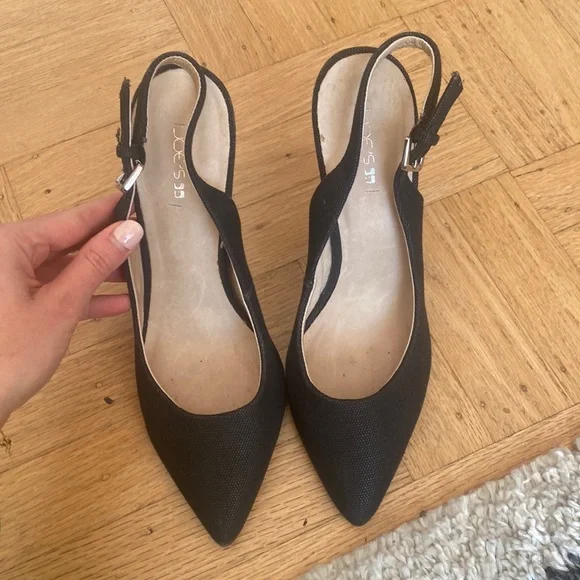 Joe’s jeans black slingback heels - Picture 2 of 6
